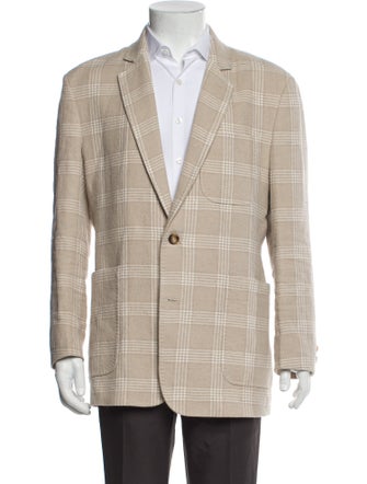 Billy Reid Plaid Print Blazer