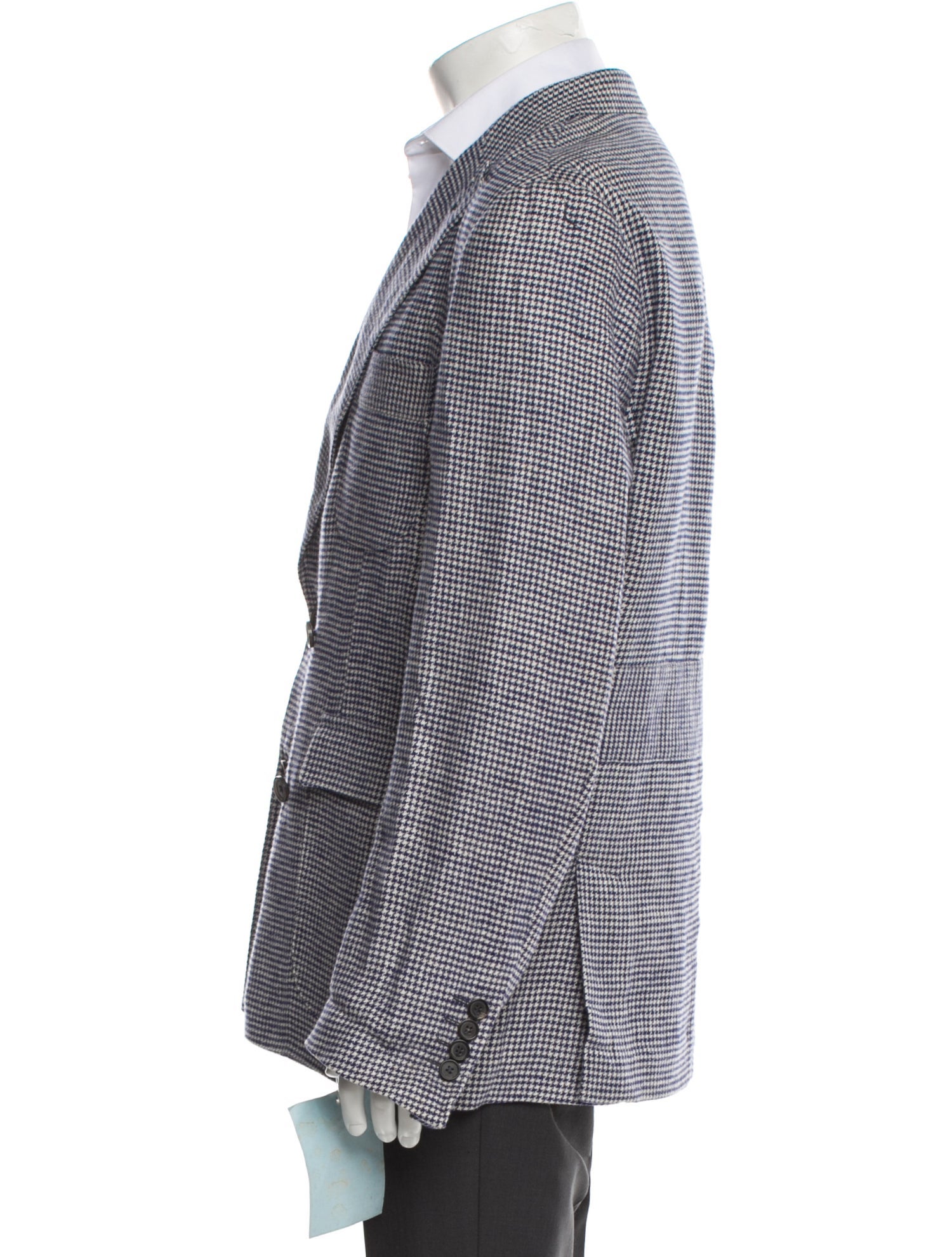 Billy Reid Linen Houndstooth Print Blazer w/ Tags