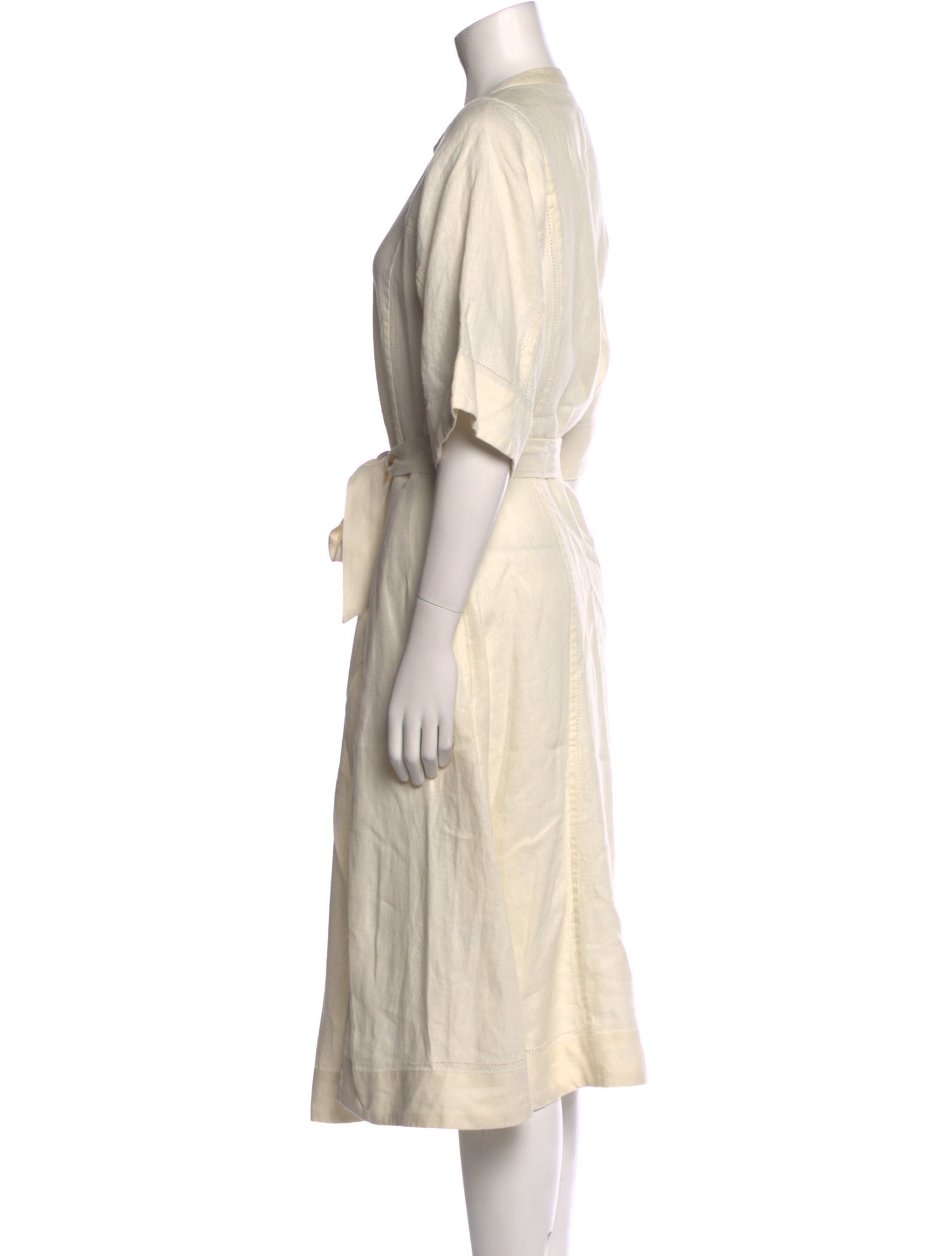 Billy Reid Linen Midi Length Dress