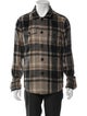 Billy Reid Plaid Print Trucker Jacket