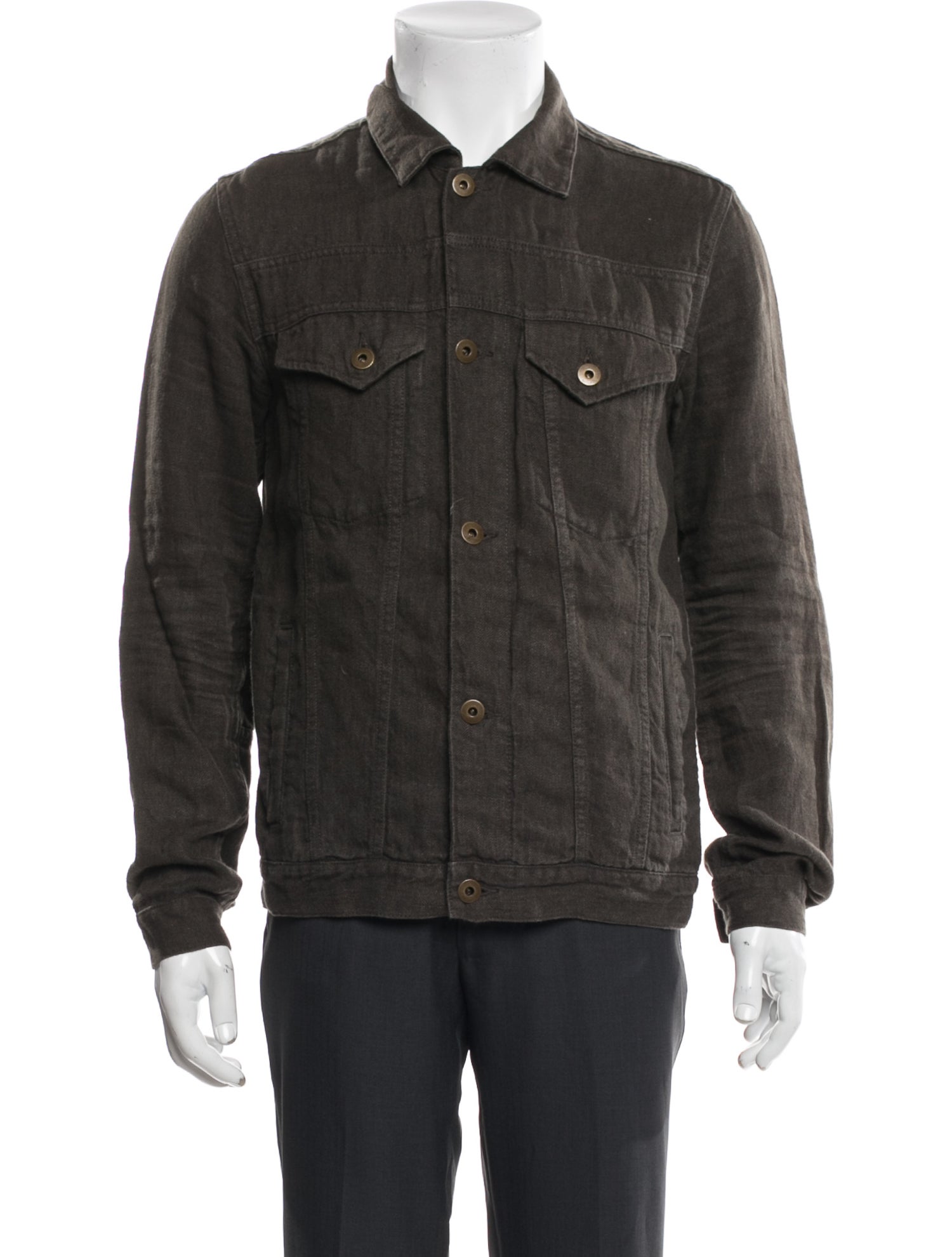 Billy Reid Linen Trucker Jacket