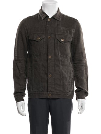 Billy Reid Linen Trucker Jacket