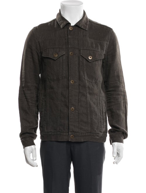 Billy Reid Linen Trucker Jacket