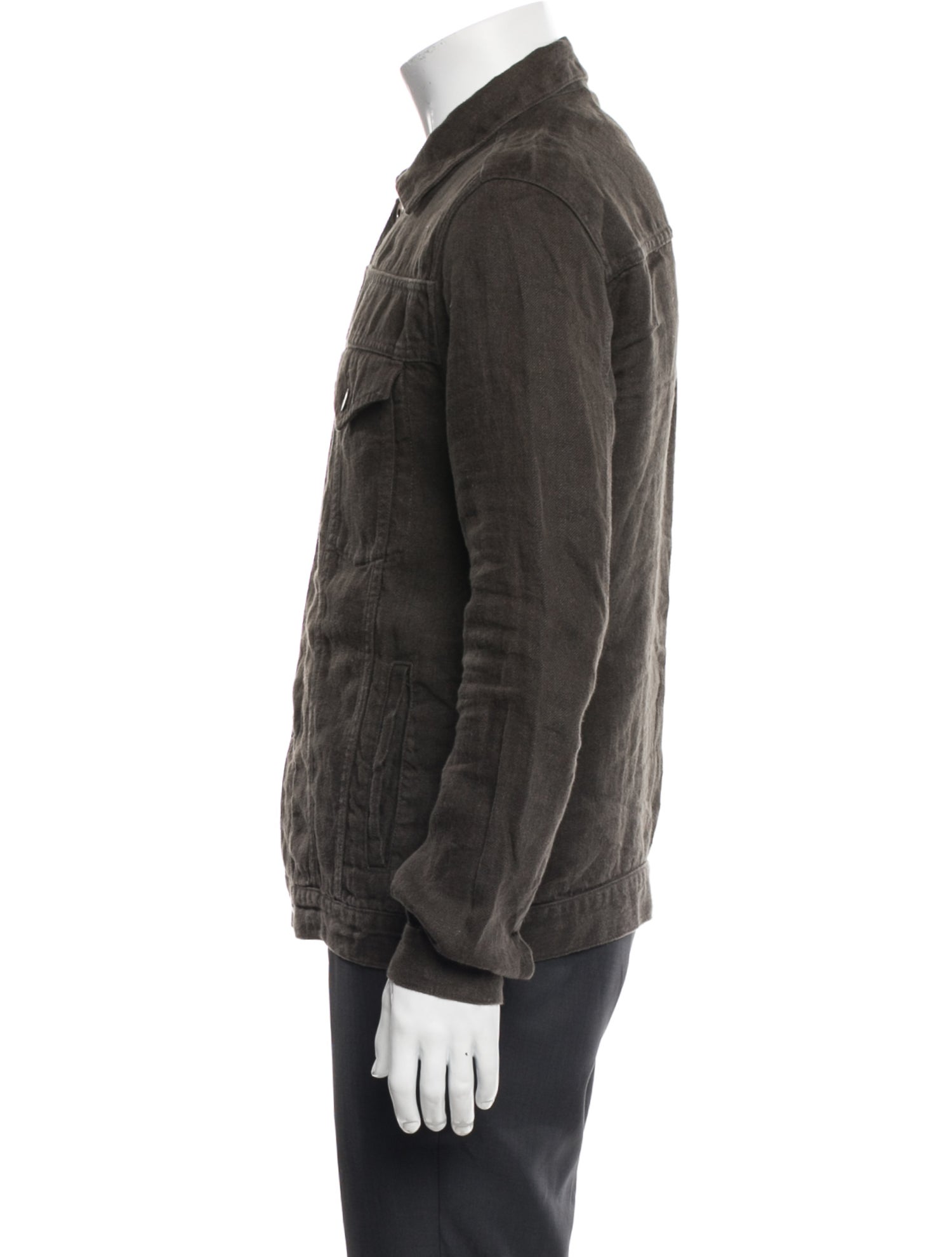 Billy Reid Linen Trucker Jacket