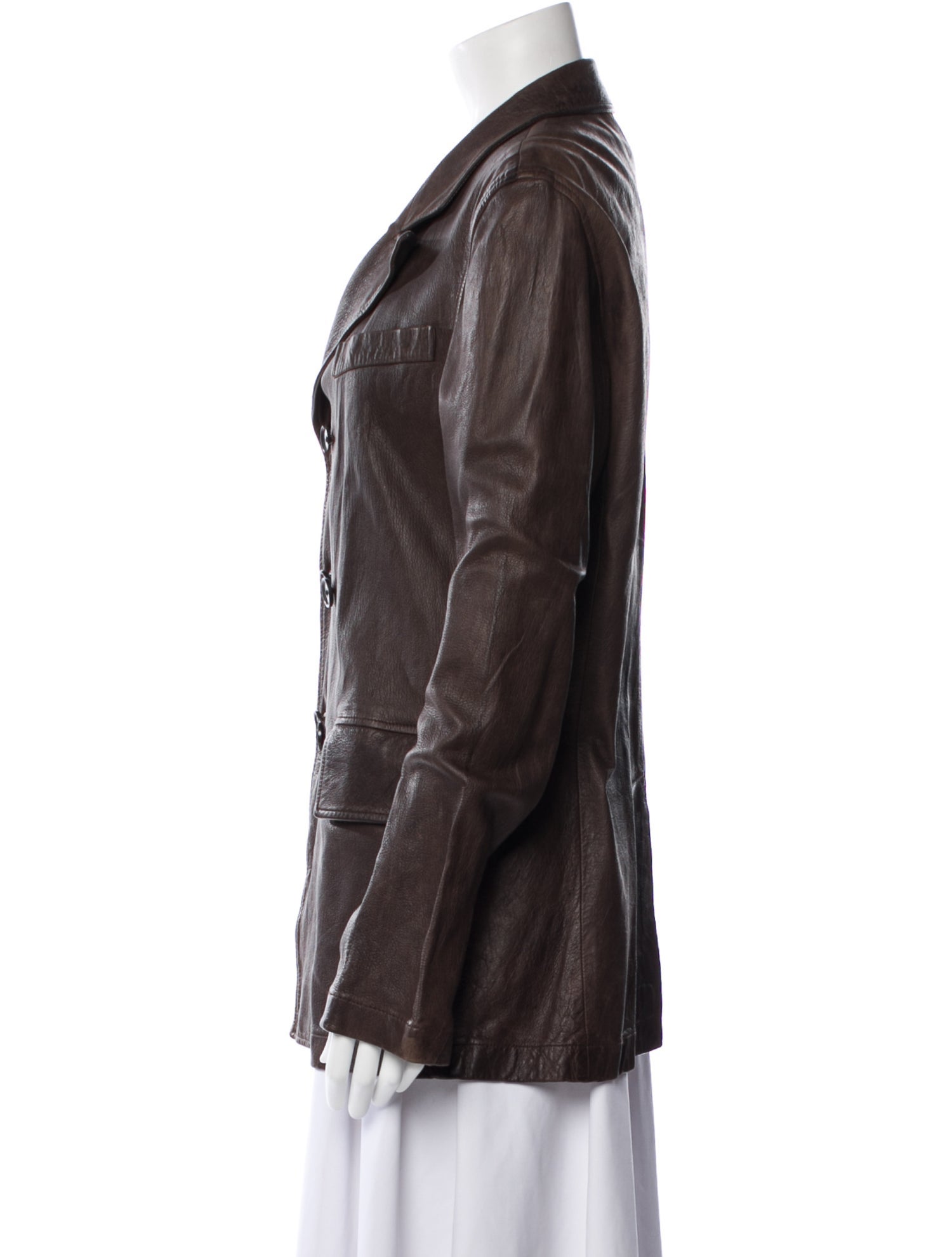 Billy Reid Leather Utility Jacket