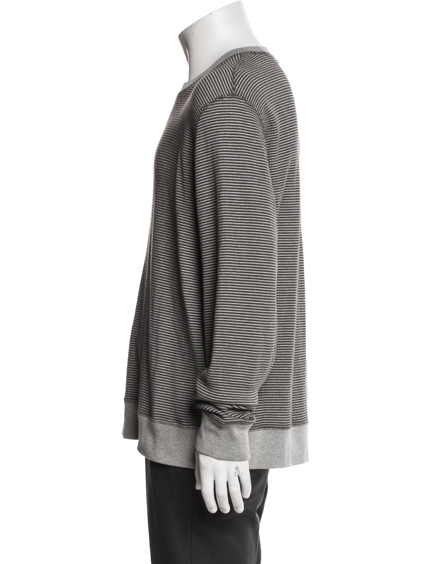 Billy Reid Striped Crew Neck Pullover