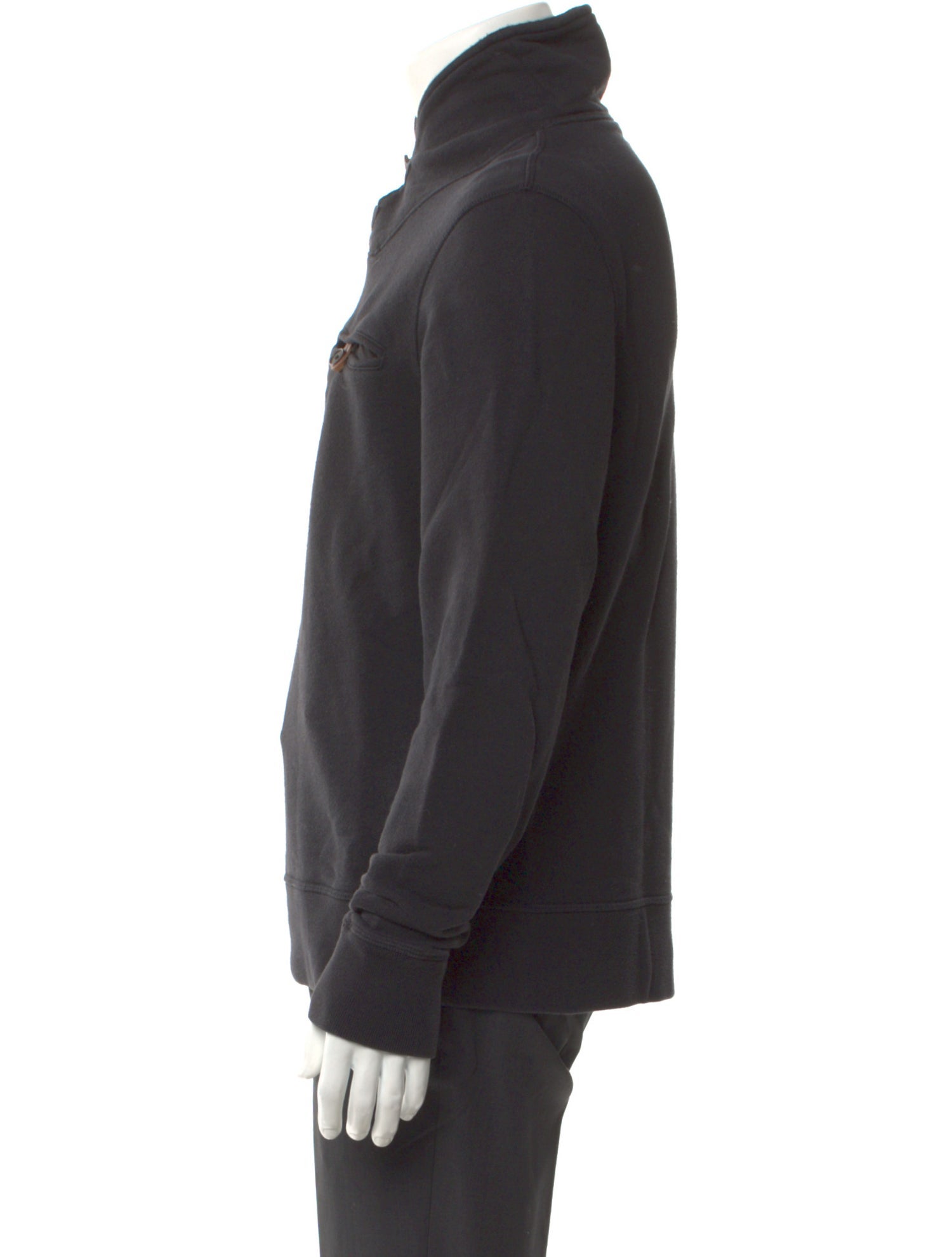 Billy Reid Mock Neck Long Sleeve Polo Sweater