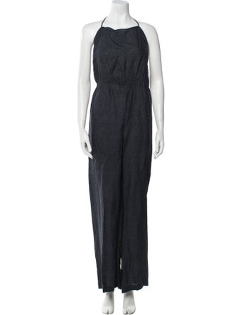Billy Reid Linen Halterneck Jumpsuit