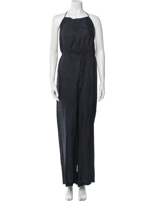 Billy Reid Linen Halterneck Jumpsuit