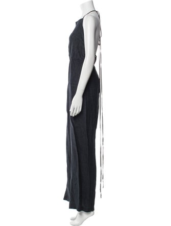 Billy Reid Linen Halterneck Jumpsuit