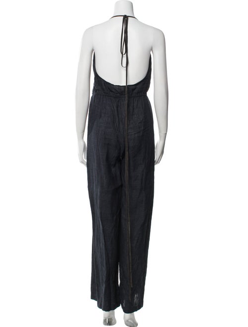 Billy Reid Linen Halterneck Jumpsuit
