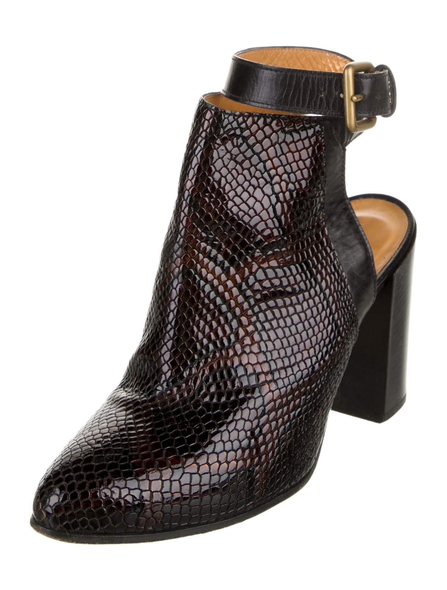 Billy Reid Embossed Leather Boots