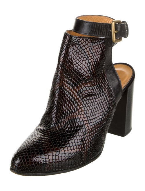 Billy Reid Embossed Leather Boots