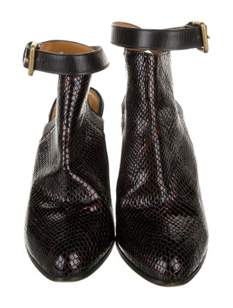 Billy Reid Embossed Leather Boots