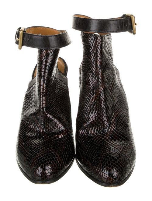 Billy Reid Embossed Leather Boots