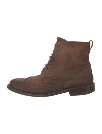 Billy Reid Leather Lace-Up Boots