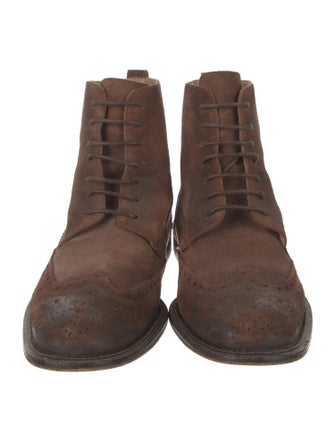 Billy Reid Leather Lace-Up Boots