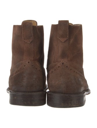 Billy Reid Leather Lace-Up Boots