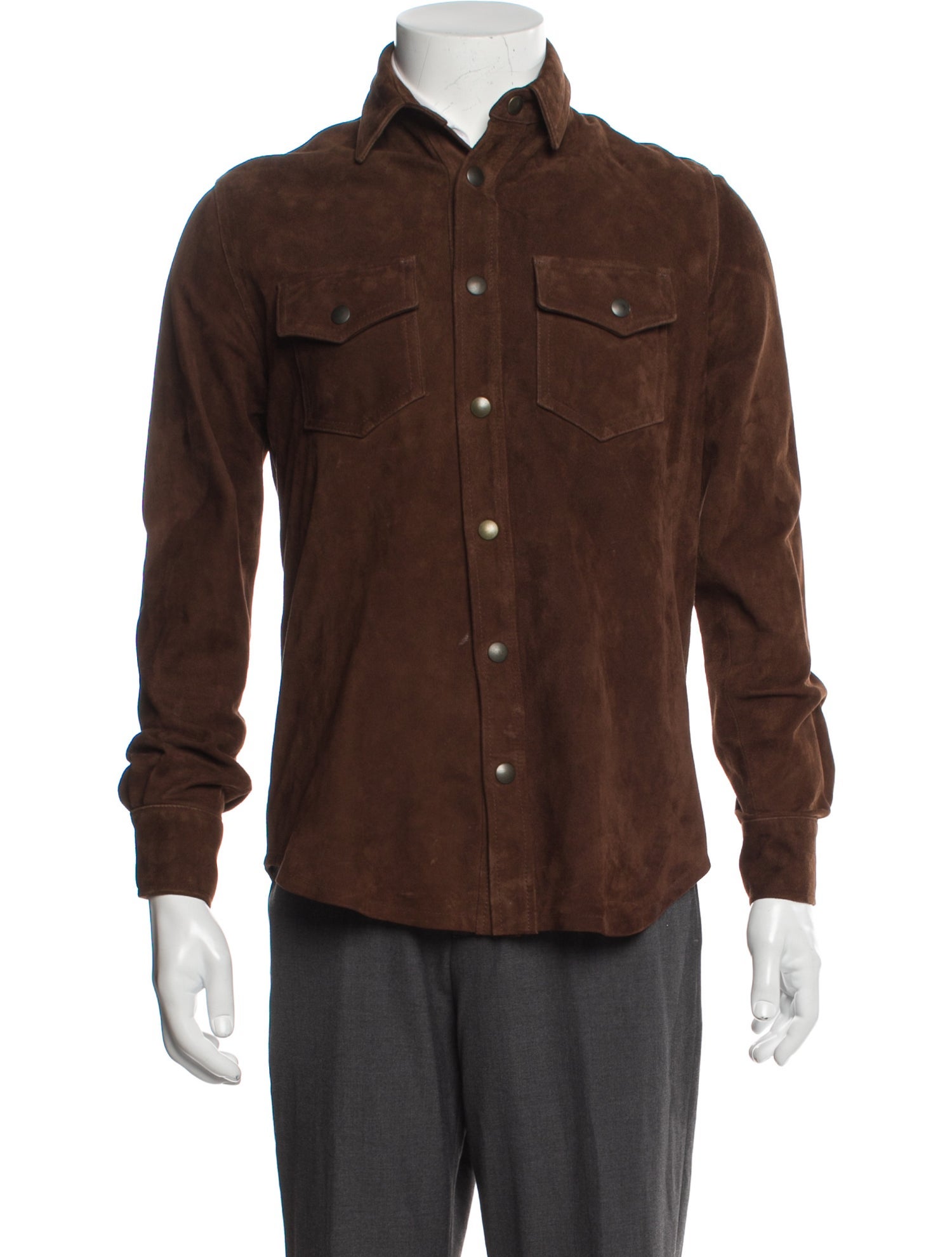 Billy Reid Goat Leather Trucker Jacket