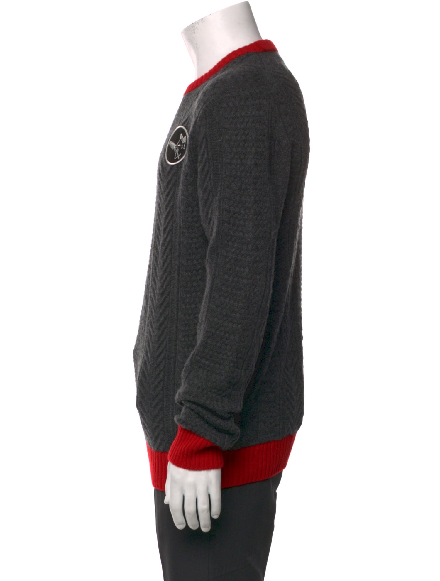 Billy Reid Cashmere Colorblock Pattern Pullover