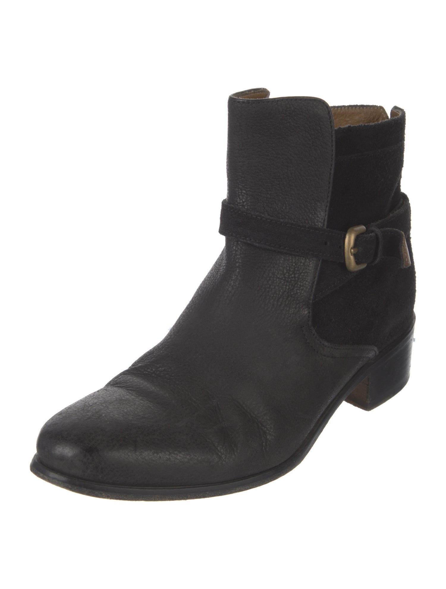 Billy Reid Suede Moto Boots