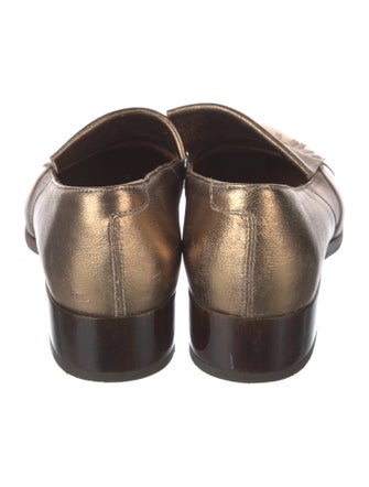 Billy Reid Leather Fringe Trim Accent Loafers