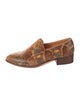 Billy Reid Lizard Animal Print Loafers