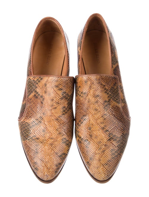 Billy Reid Lizard Animal Print Loafers