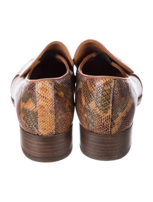 Billy Reid Lizard Animal Print Loafers