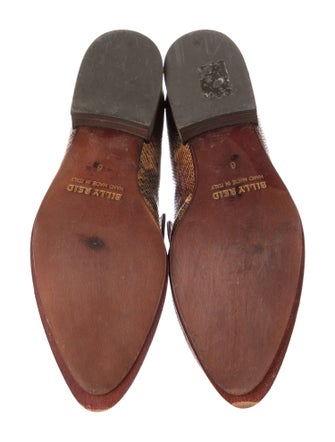 Billy Reid Lizard Animal Print Loafers