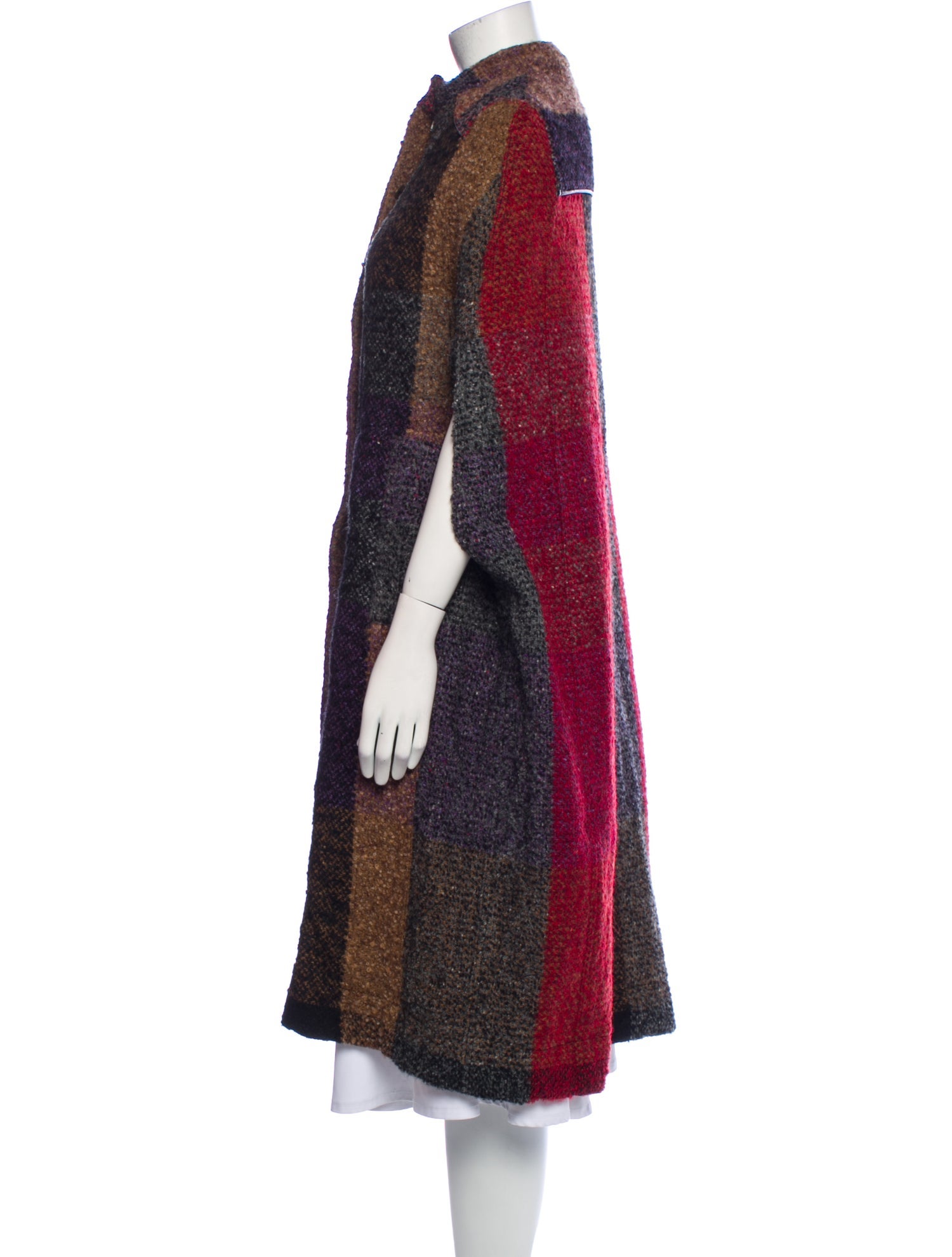 Billy Reid Wool Plaid Print Coat