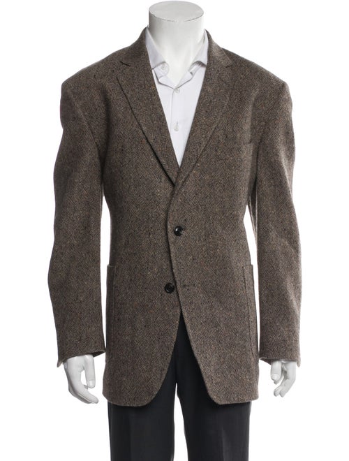 Billy Reid Wool Tweed Pattern Blazer