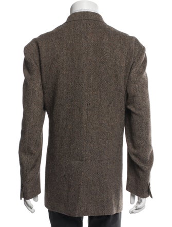 Billy Reid Wool Tweed Pattern Blazer