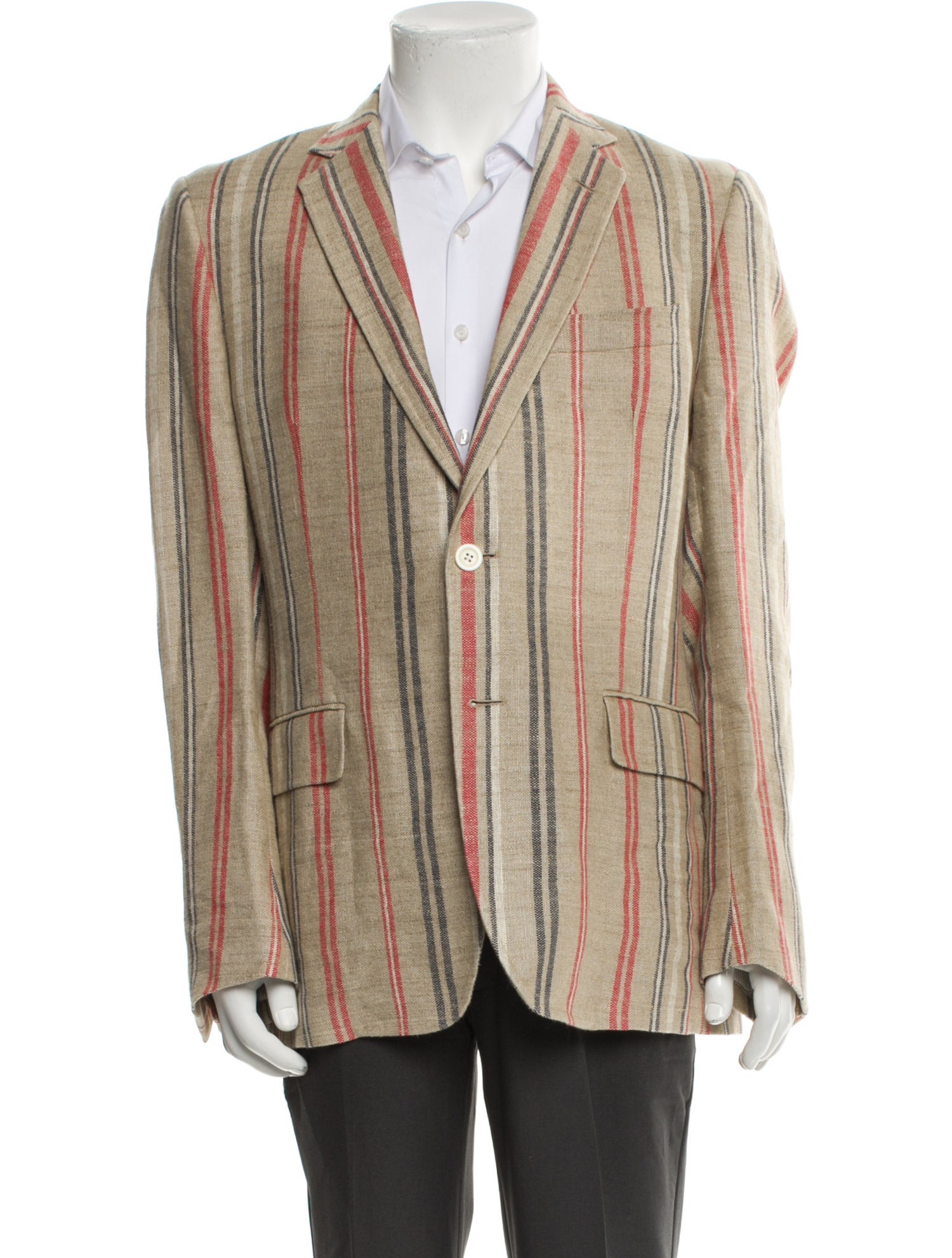 Billy Reid Linen Striped Blazer