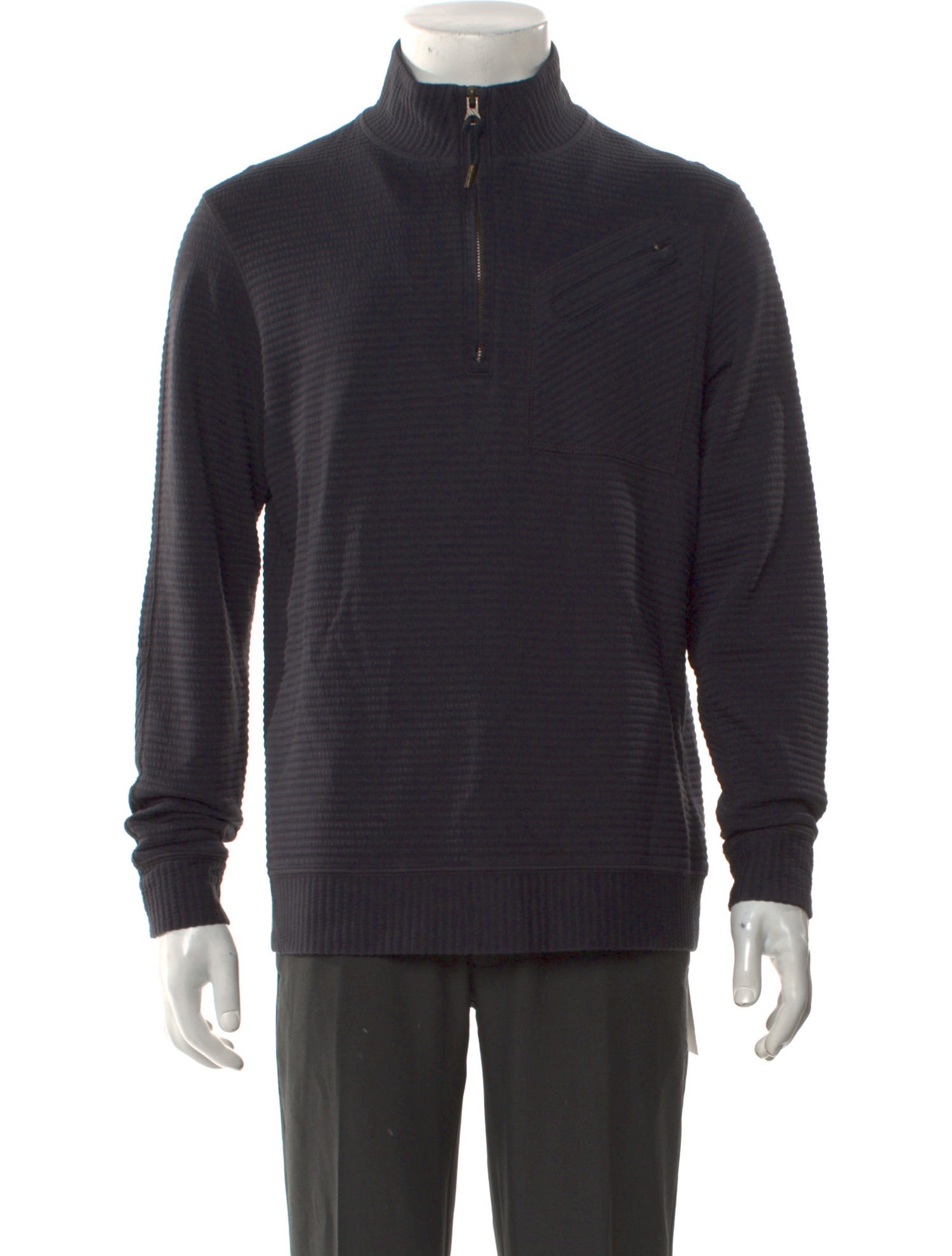 Billy Reid Turtleneck Long Sleeve Polo Sweater