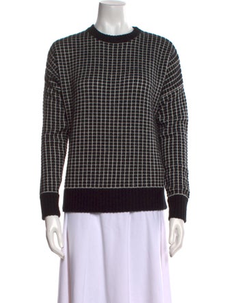 Billy Reid Merino Wool Plaid Print Sweater