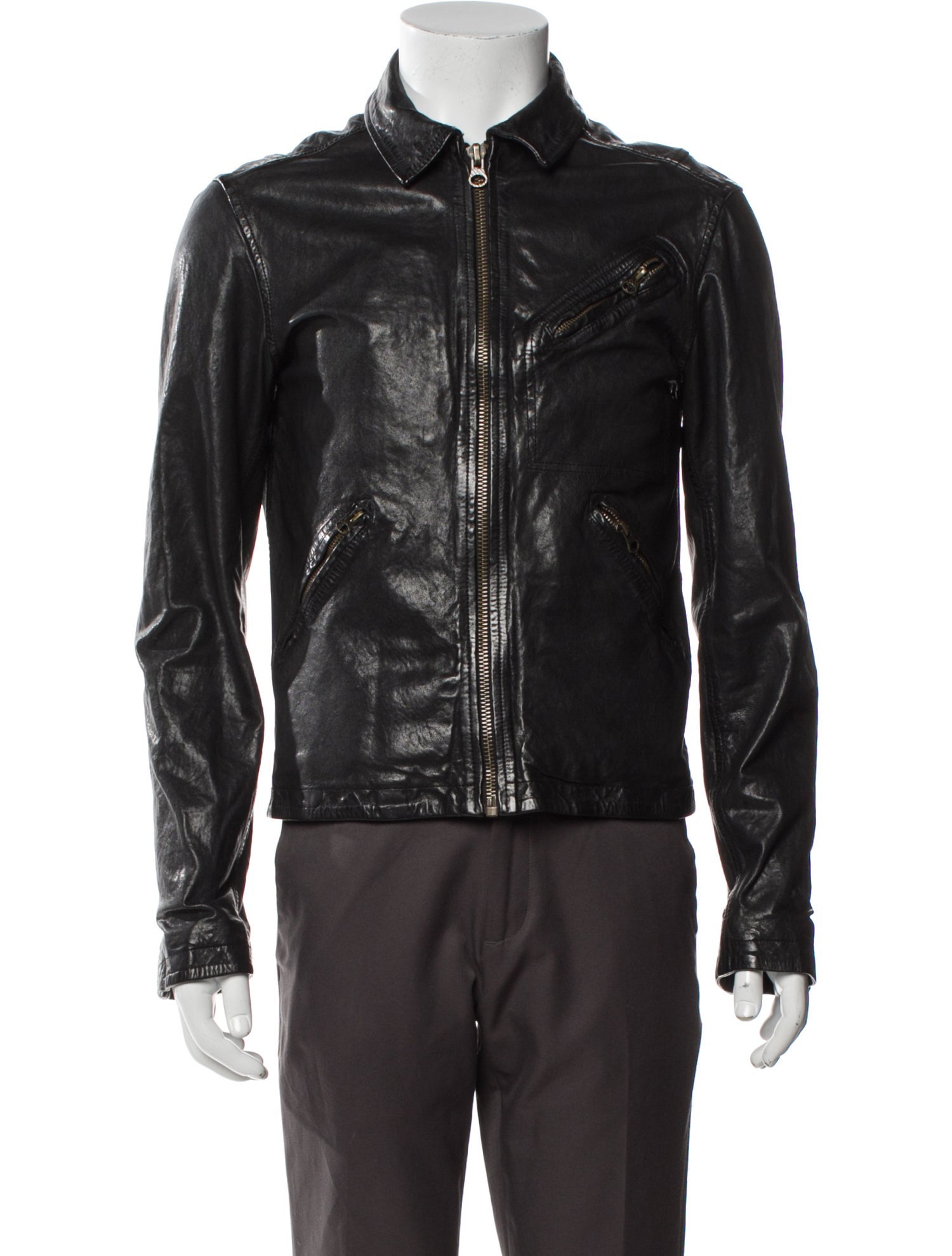 Billy Reid Lamb Leather Coat