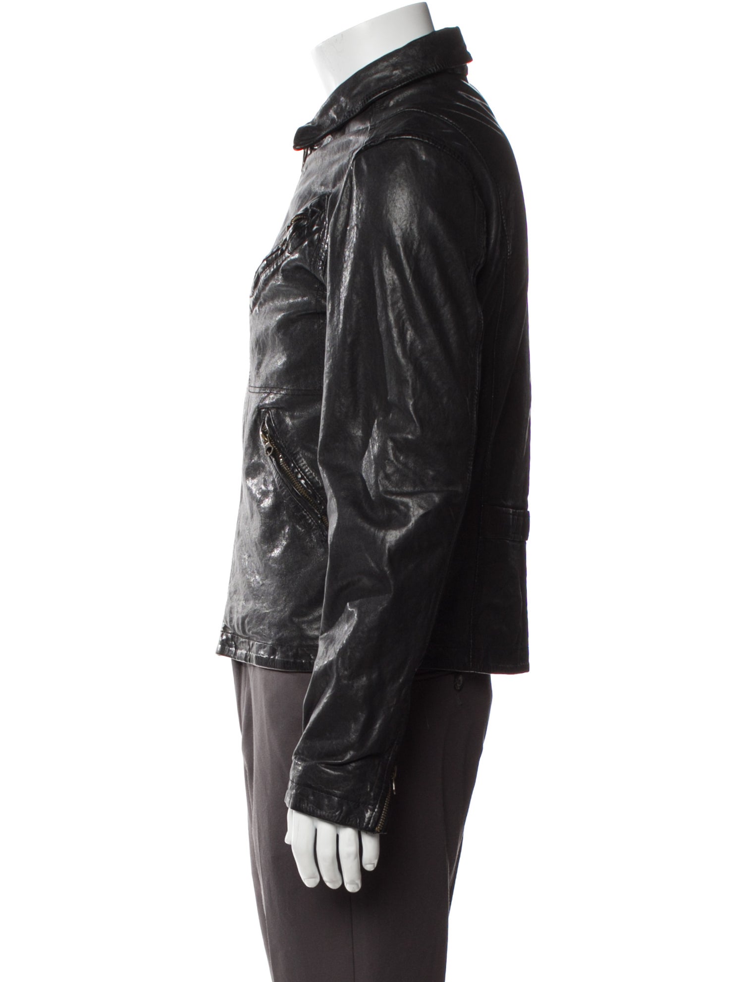 Billy Reid Lamb Leather Coat