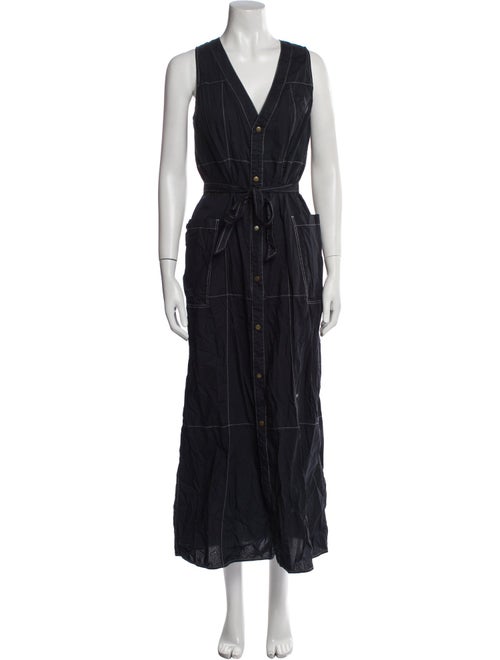 Billy Reid V-Neck Long Dress