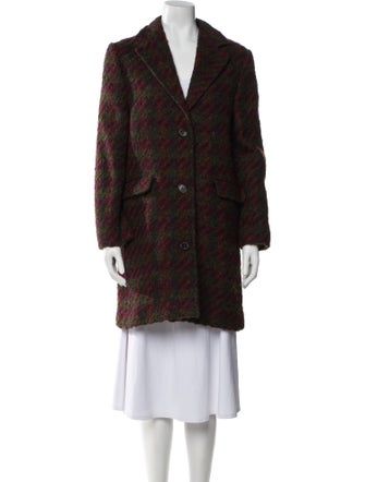 Billy Reid Wool Tweed Pattern Coat