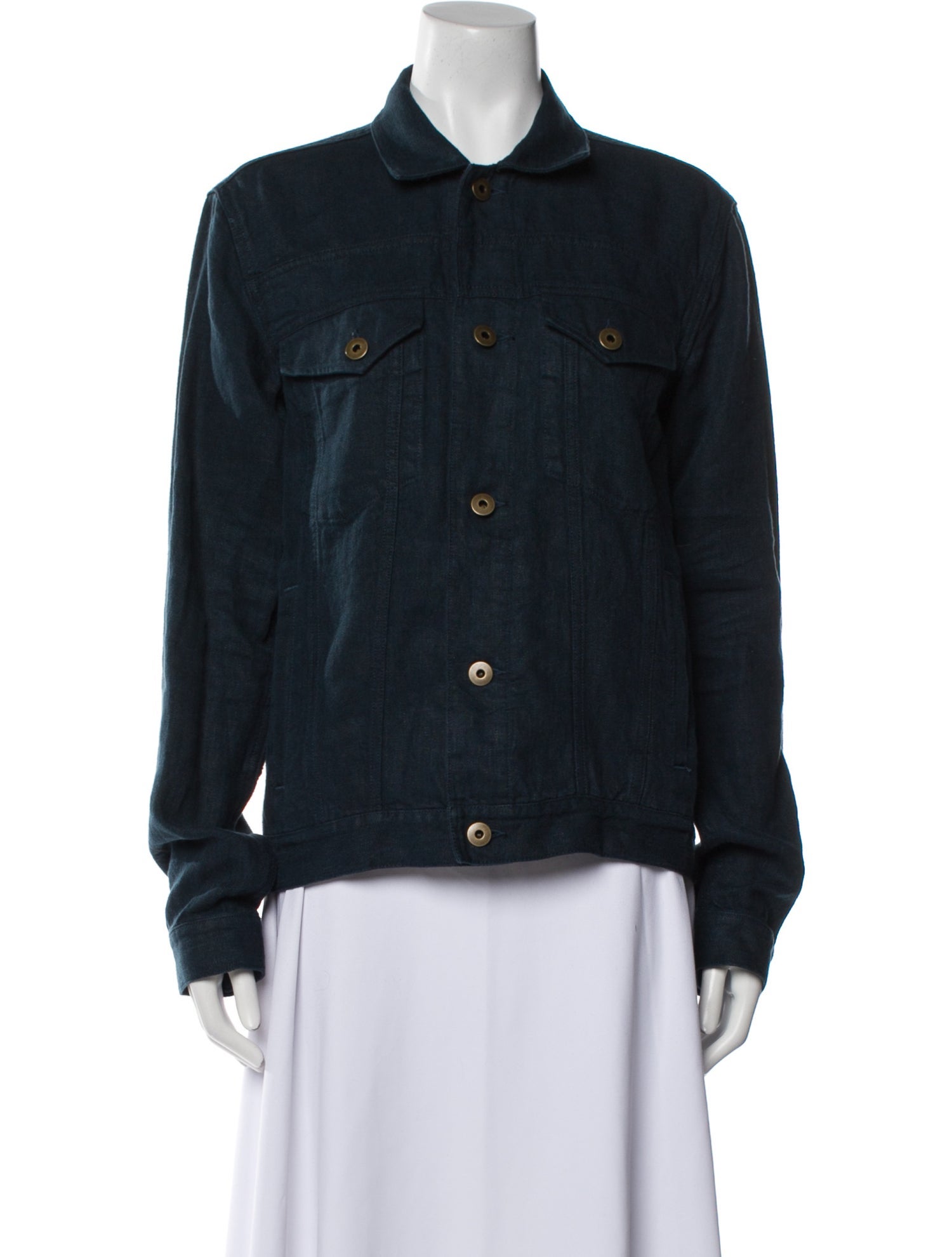 Billy Reid Linen Denim Jacket