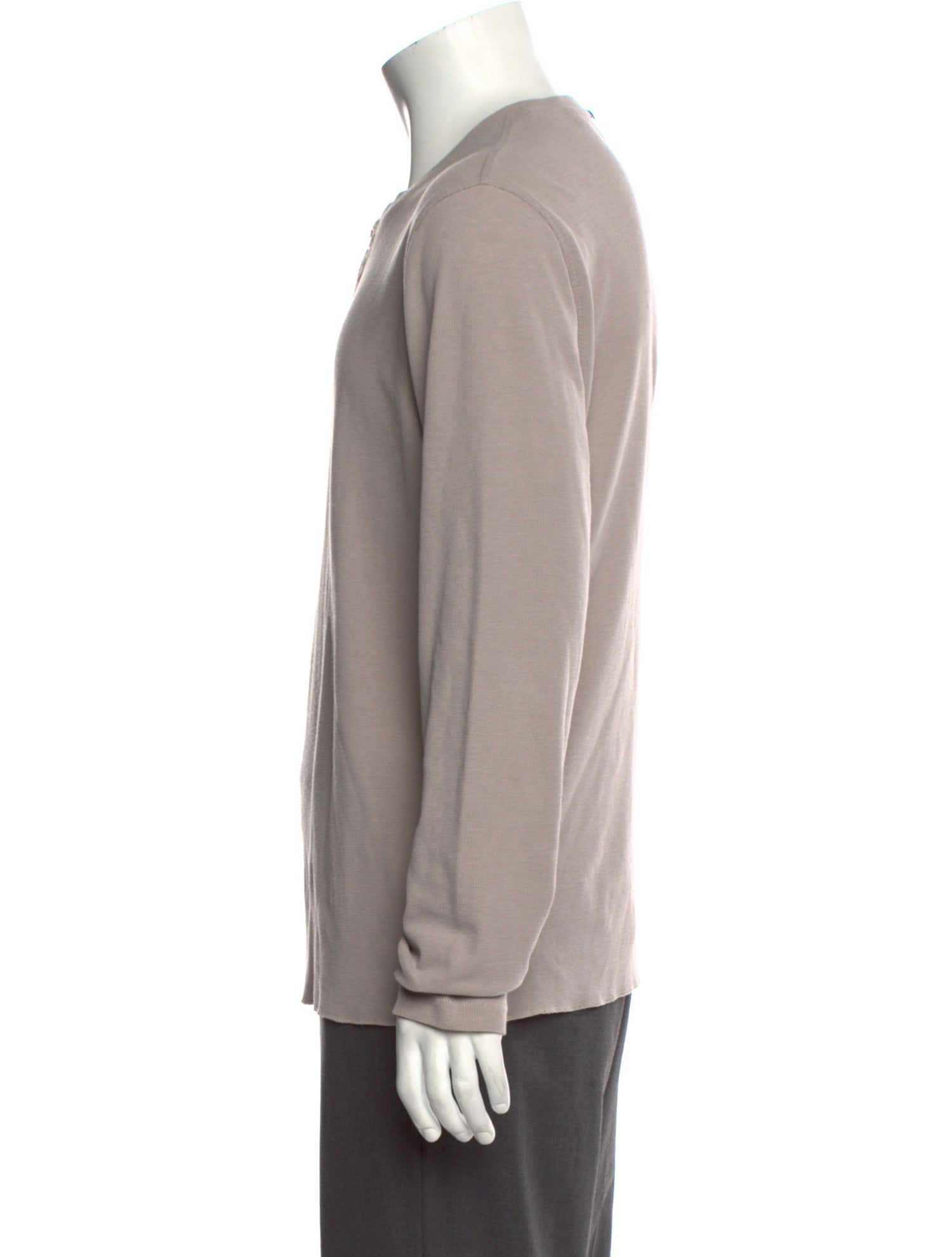 Billy Reid Crew Neck Long Sleeve Polo Sweater