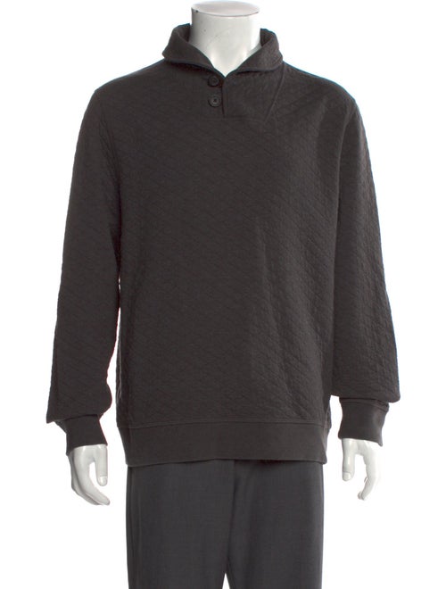 Billy Reid Collar Long Sleeve Polo Sweater