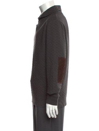 Billy Reid Collar Long Sleeve Polo Sweater