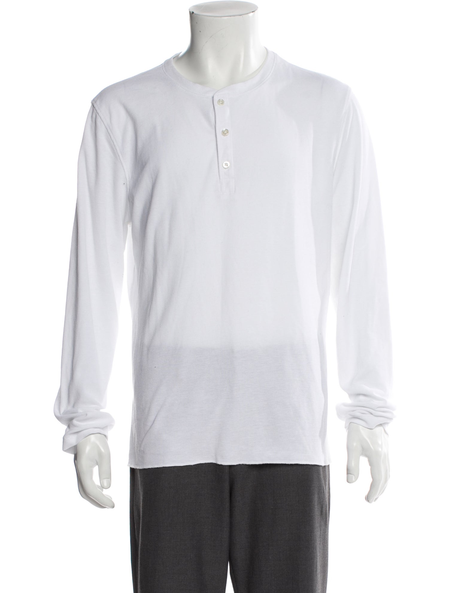 Billy Reid Crew Neck Long Sleeve Polo Sweater