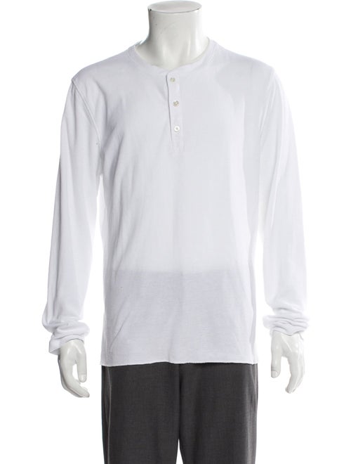 Billy Reid Crew Neck Long Sleeve Polo Sweater