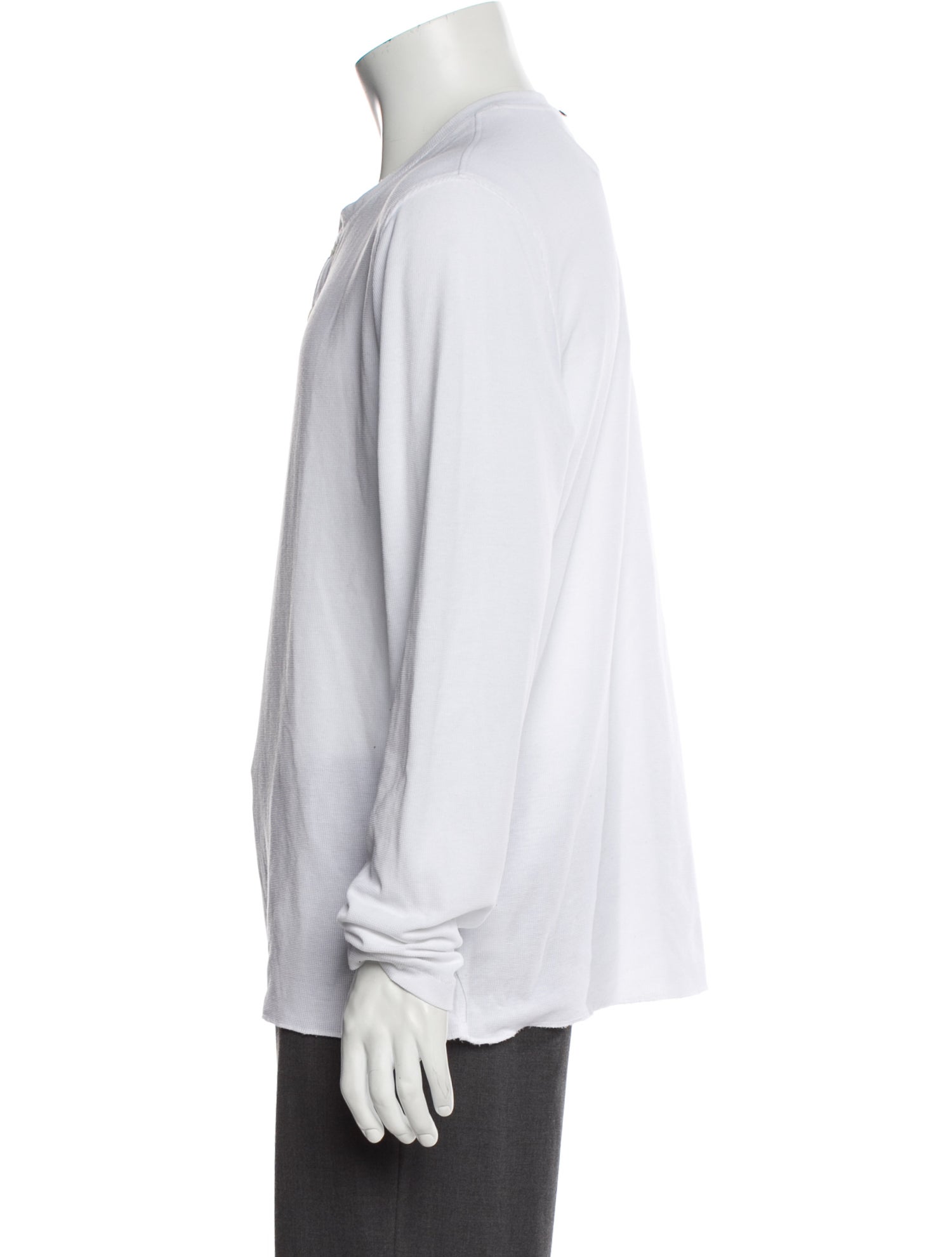 Billy Reid Crew Neck Long Sleeve Polo Sweater