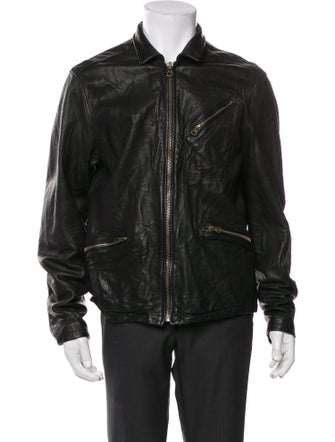 Billy Reid Lambskin Moto Jacket