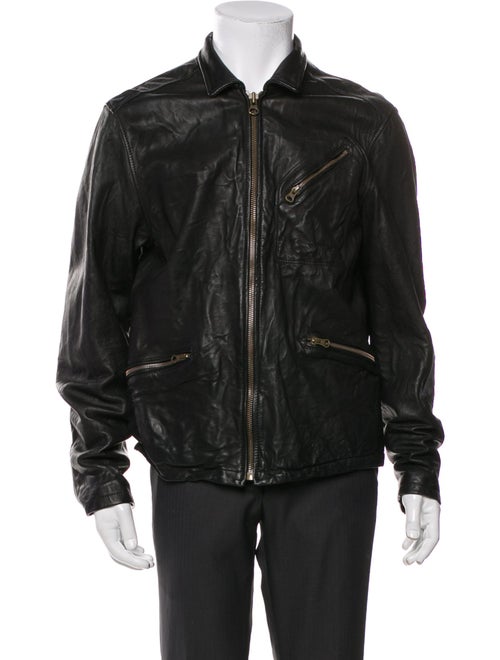Billy Reid Lambskin Moto Jacket
