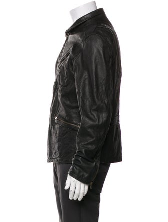 Billy Reid Lambskin Moto Jacket